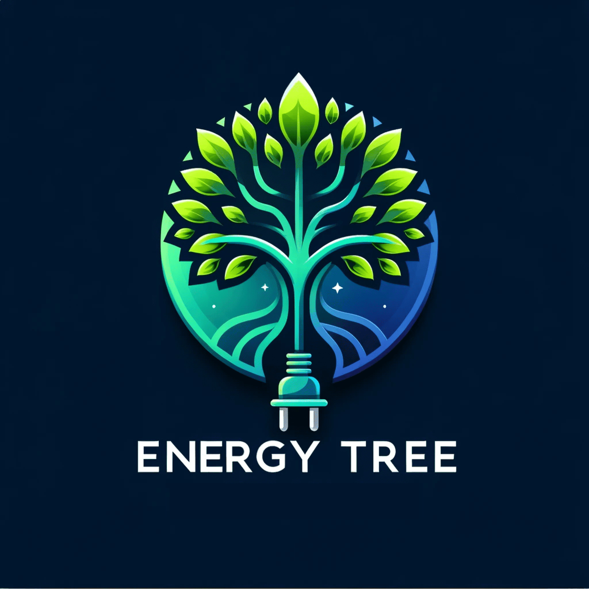 Energy Tree logo: A stylised green tree with branches forming a circular shape, symbolising eco-friendly energy solutions in the UK.